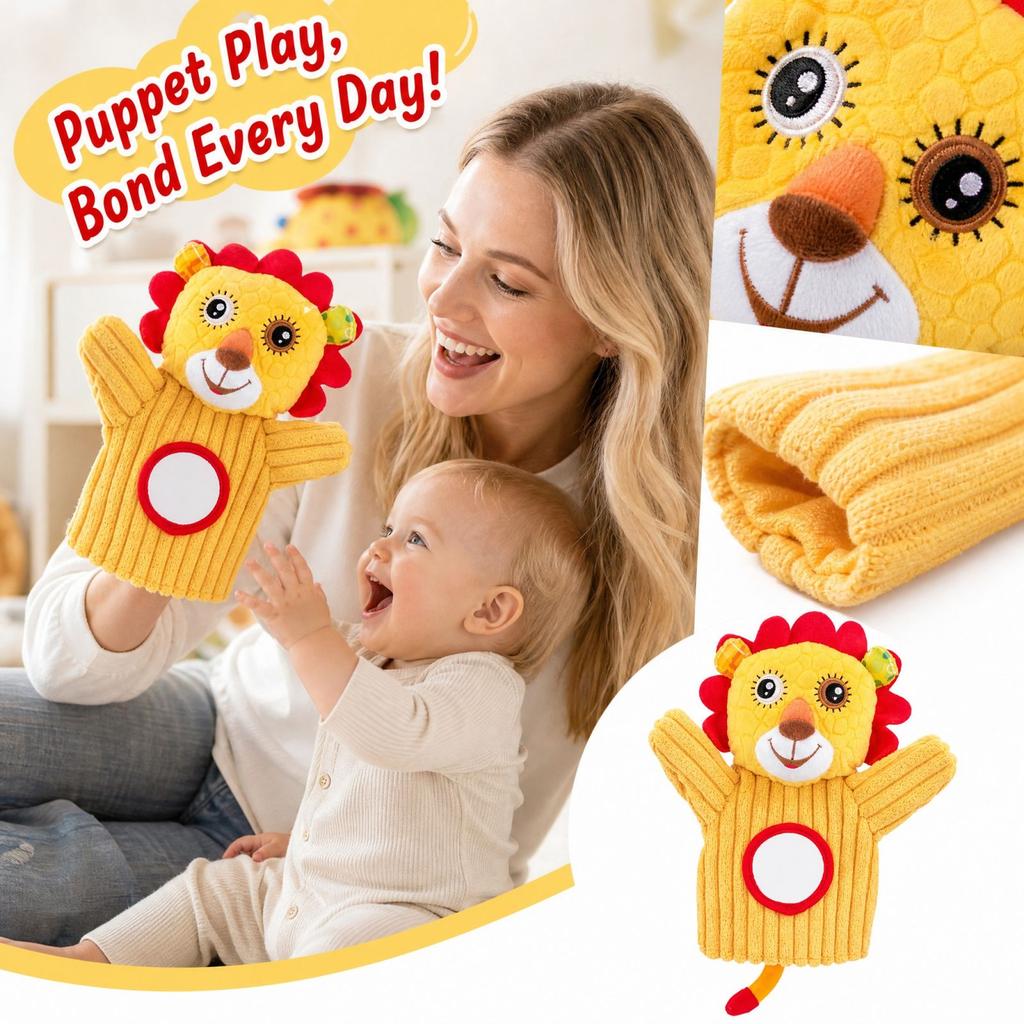 Interactive Animal Hand Puppet for Kids - Parent-Child Toy