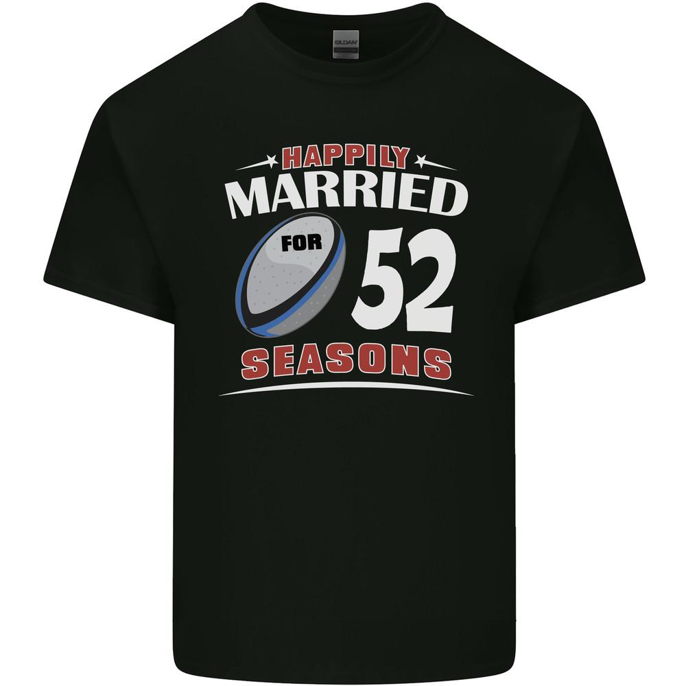 52 Year Wedding Anniversary 52nd Rugby Mens Light Cotton T-Shirt Unisex T-Shirt M