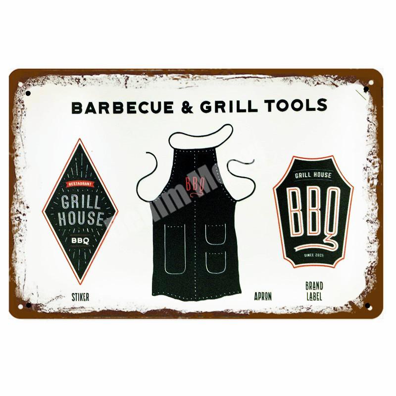 BUTCHER'S GUIDE Vintage Metall Zeichen Küche Dekorative Platten Plaque Cut Rindfleisch Pferd Huhn Schwein Poster Ente Wand Aufkleber N265