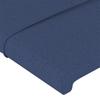 Vidaxl Wingback Headboard, Blue, 183X23X78/88 Cm, Fabric