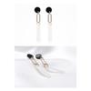 Women's Clip-On Style White Drop Earrings