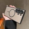 Magnetic Clear Phone Case For Samsung Galaxy S25 S24 S23 Ultra S22 PLus S20 S21 S24 FE For Magsafe Wireless Charge Hard PC Cover
