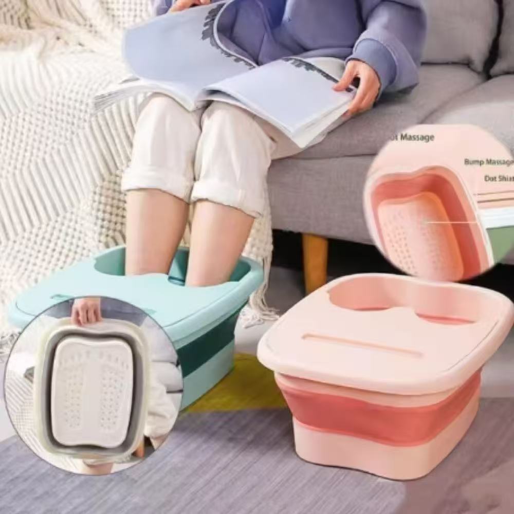 Faltbare Fußbad Massage Eimer Einweichen Eimer Klapp Becken Spa Fußbad Eimer Haushalt Sauna Badewanne Pediküre Bad Badewanne