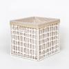 Foldable Large Capacity Imitation Wicker Rattan Storage Basket & Toy Organizer