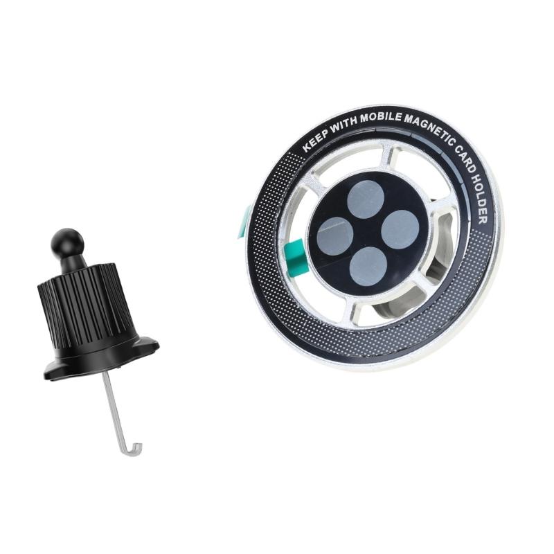 Rotating Magnetic Phone Car Mount with Reinforced Metal Clip Enhancing Stability Compatible for Vehicle Air Vent Systems
