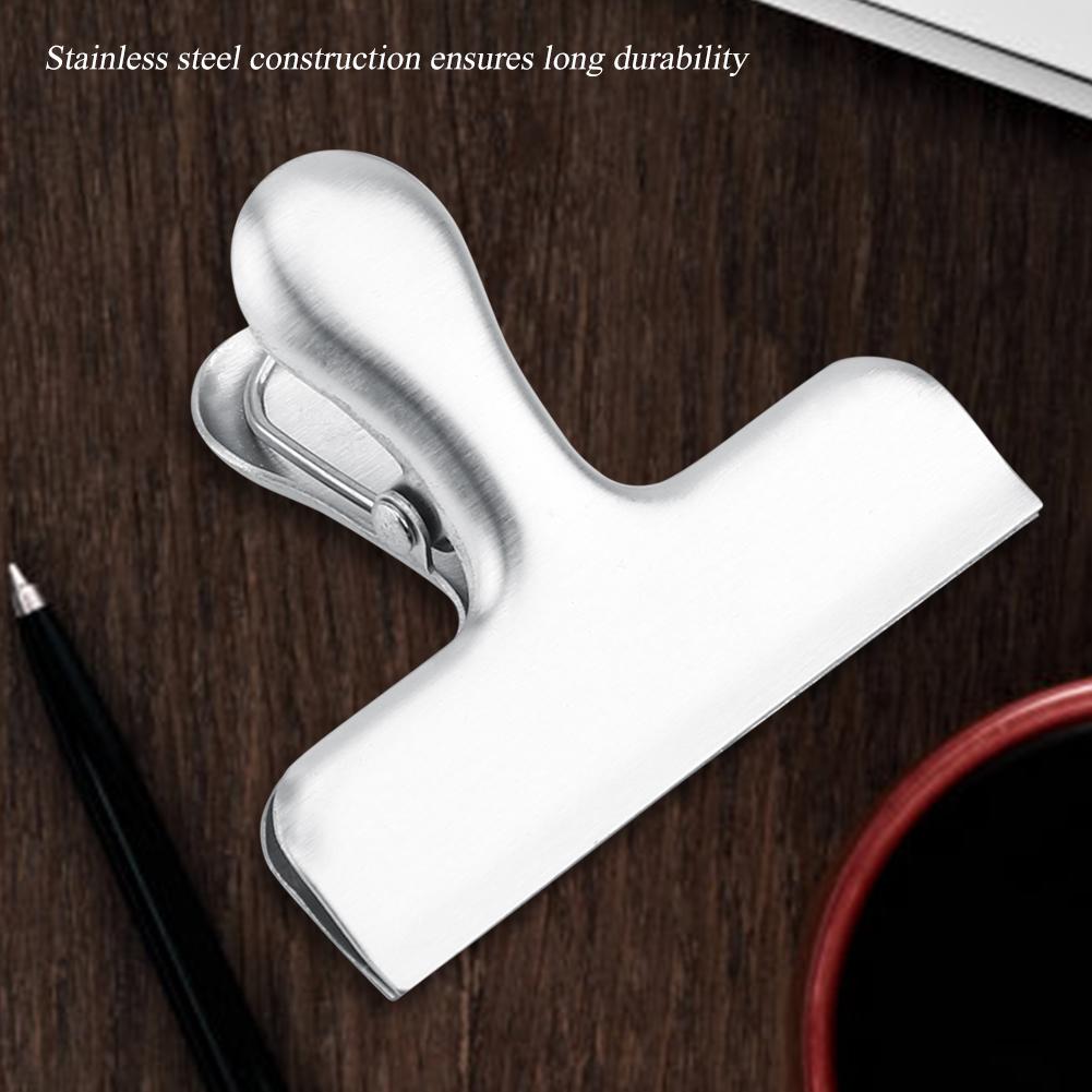 Stainless Steel Food Bag Clips Heavy Duty Bag Clips Air Tight Seal Grip Clips for Home Office