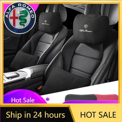 Car Stickers For Alfa Romeo High Quality Car Neck Headrest Support Seat Soft Pillow For Alfa Romeo Giulietta GT 159 147 156 Mito