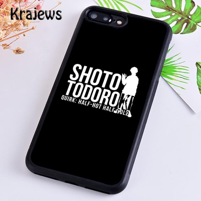 Kryt na telefon Krajews Shoto Todoroki My Hero Academia pro iPhone 14 5 6s 7 8 plus 11 12 13 pro XR XS max Galaxy S21 S22ultra