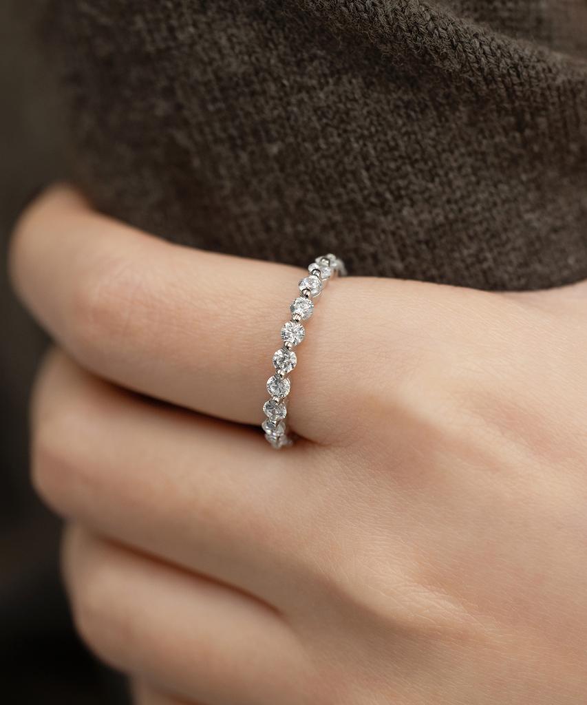 Tatiana (Silver 925) Circle Eternity Ring Cr1887