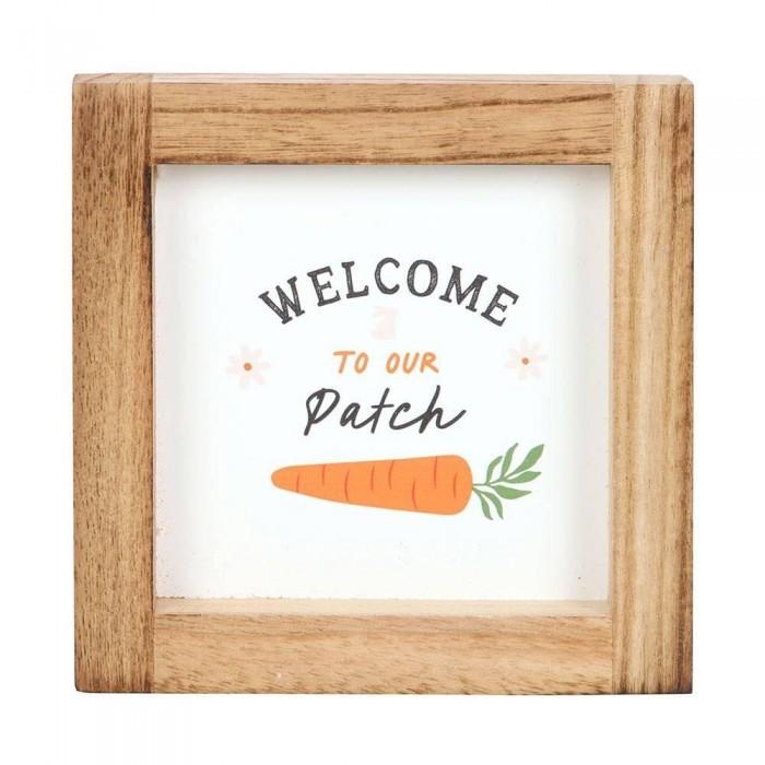 Something Different Welcome To Our Patch Wooden Framed Plaque