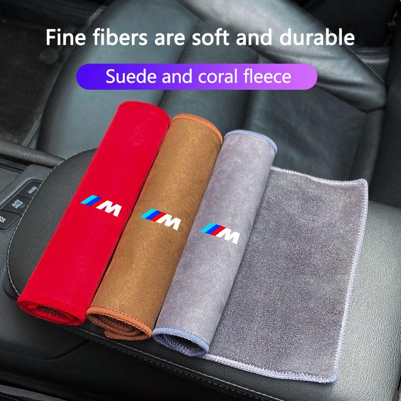 IVZR8 Car Wash Towel Car Cleaning Drying Cloth Detailing Car Wash Towel For BMW M E46 E90 E60 F30 F10 E39 E36 F20 G30 G20 E87 E92 E91