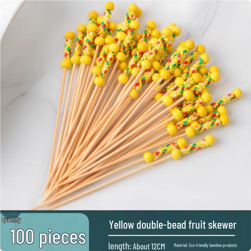 ZISIZ Disposable Bamboo Fruit Picks