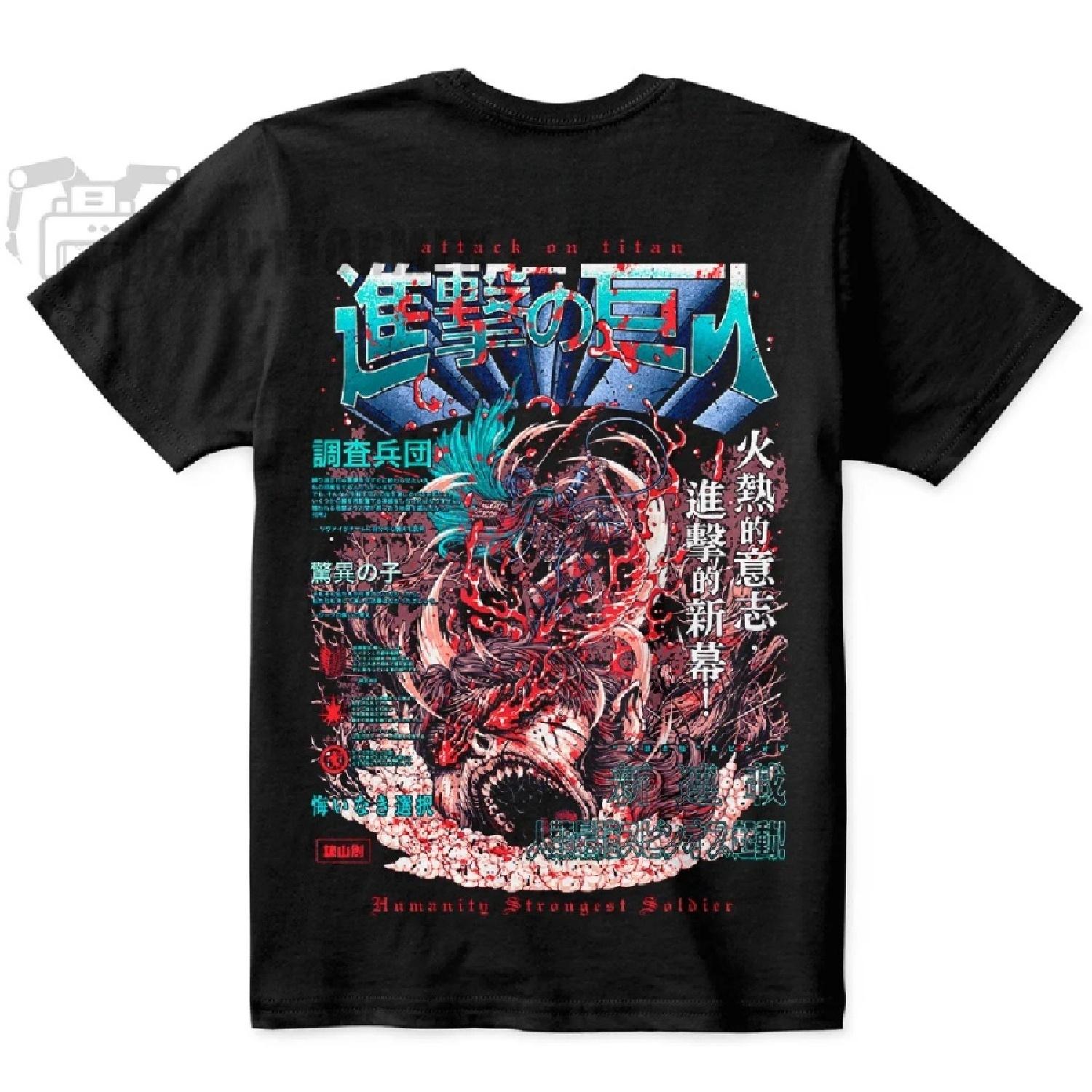 

Атака Титанов Эрен Топот Shingeki No Kyojin Аниме Футболка Футболка Мягкая Футболка 100% Хлопок XXXXXL