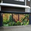 2D American Suburban House Mixed Shrub Patio Decor Backdrop