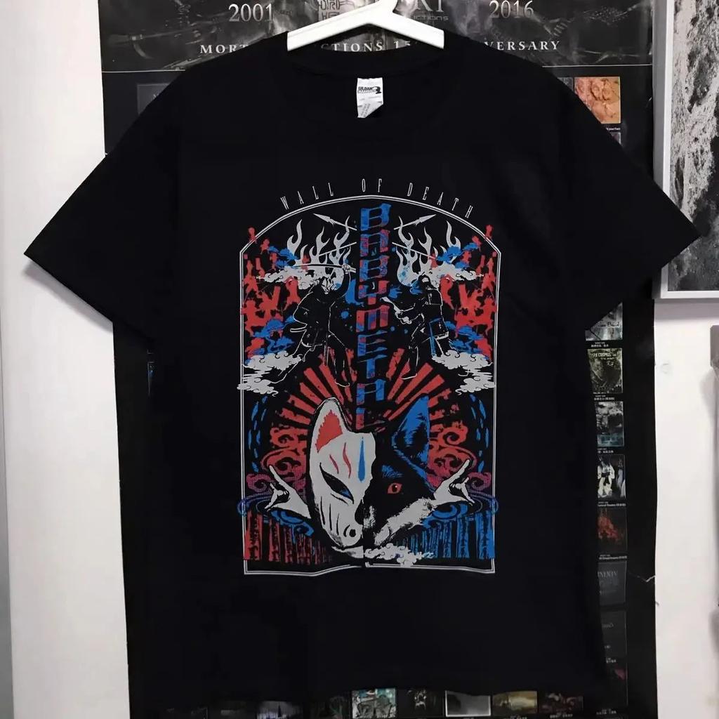Gothic Rock Harajuku T-shirt Babymetal Japan Band T Shirt Hip-hop Rock Band Casual Short Sleeve Y2k Aesthetic Tees Unisex