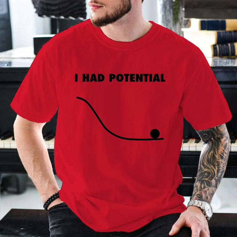 I Had Potential Shirt Project Hail Mary Tshirt Jazz Hands Funny Science Gift Teacher Shirts Cotton Tops Unisex Clothing