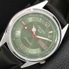 5 AUTOMATIC VINTAGE REFURBISHED JAPAN MENS GREEN DIAL WATCH A445490-1