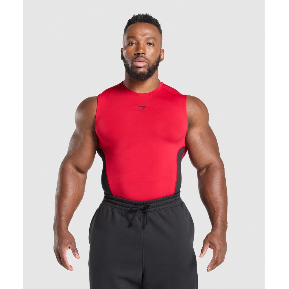 

Gymshark Element Tank Carmine Red Black A2c4u Rb2r
