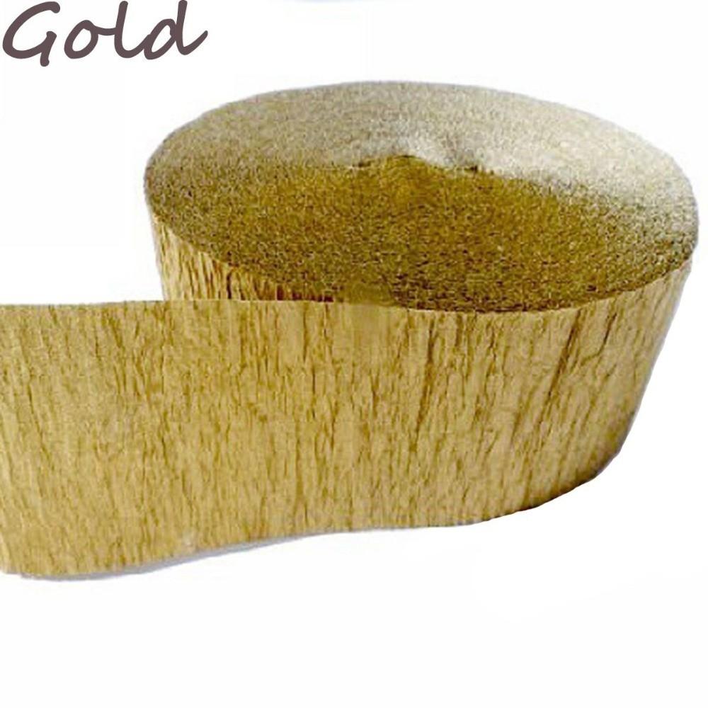 Handmade Children Birthday Party Decoration Crinkled Papers Crepe Paper Streamer Roll Craft