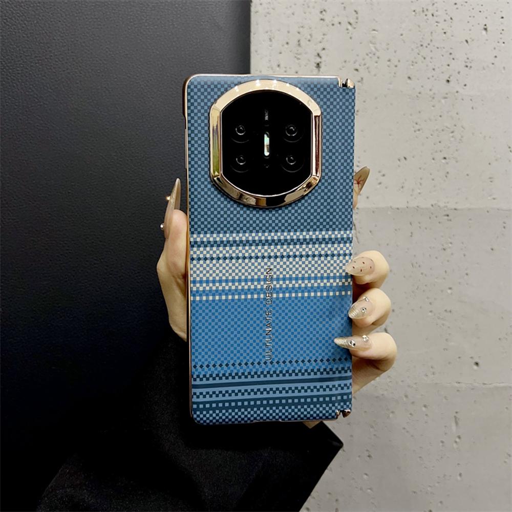 For Huawei Mate X7 Case Grid Pattern Hard PC Phone Cover