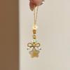 New Chinese Style Hand Woven Phone Charm Star Flower Pendant Exquisite Literary Versatile Fashion Accessories