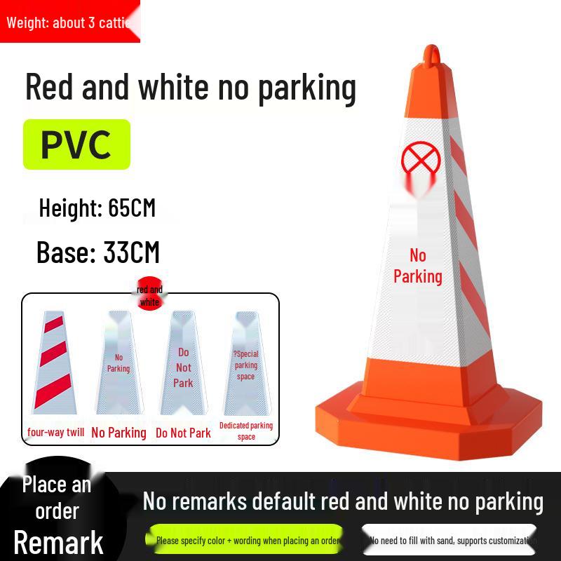 No Parking Zone Reflective Warning Cone