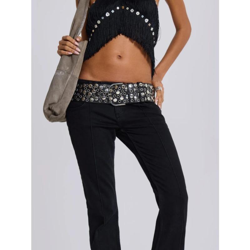 The Wide Waistband Is A Retro Millennial Hot Girl's Waistband Decoration. The Wide Belt Is A Perfect Match for Women To Slim Their Waists and Look Old