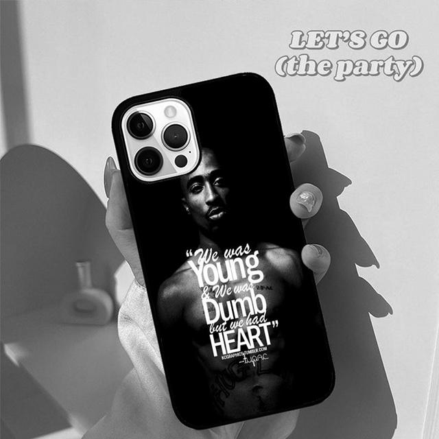 Hiphop Rap Singer 2Pac Tupac Shakur Phone Case Cover for iPhone 17 Air 16 16e 15 12 11 13 14 Pro Max Plus Coque