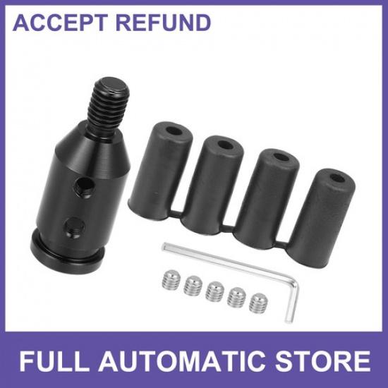 Universal Gear Shift Knob Shifter Adapter Fit For Non Threaded Shifters