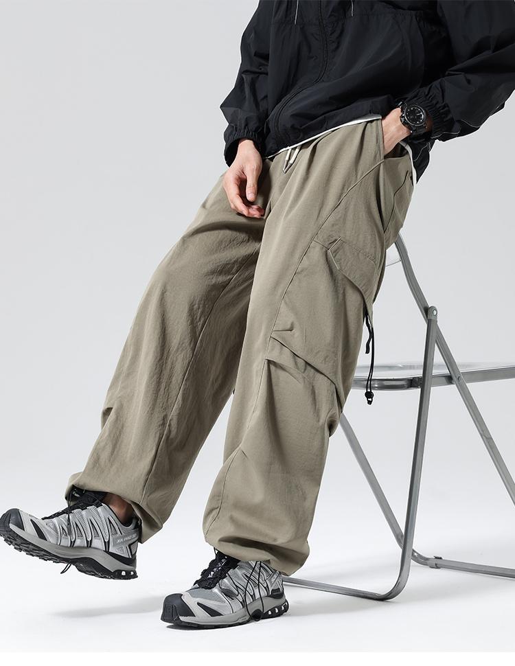 Workwear Outdoor Sports Multi Bag Straight Tube Hanging Thin Men's Casual Pants