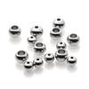 2mm 3mm-10mm Stainless Steel Beads for Jewelry Making Loose Spacer Beads Ball Hole 1.2-5mm for Bracelets Jewelry Components DIY