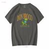 Don Broco Bedford Dinosaur T Shirt vintage Lavato grafico Traspirante uomo Alla moda Leggermente streetwear moda Unisex