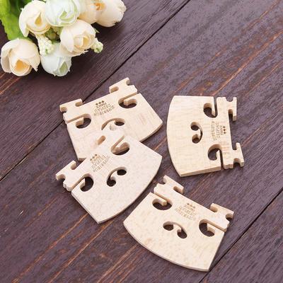 1-4pcs Violin Bridges Fiddle Maple Wood for 4/4-3/4 Size Instrument Accessories Violin Strings Bridge Part Tools