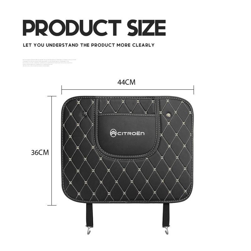 

Car Seat Cover Backrest Protection Anti-kick Mat For Citroen e-C3 e-C4 X C5X C3 C4 Cactus Picasso C-Crosser C6 C1 C-Elysee C2