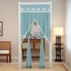 Breathable Lace Sheer Door Curtain Embroidered Door Drape Practical Mosquito Net Curtains  Bed Room