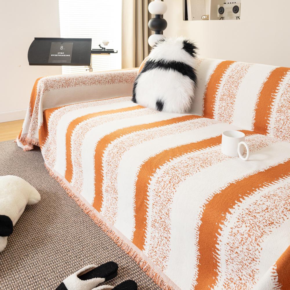 

Полный чехол для дивана, полотенце, четыре сезона, универсальные полоски, универсальный чехол для дивана, чехол для дивана, против царапин 180X130