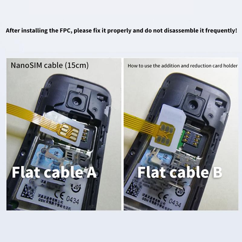 Nano 4Ff Konwerter Karty SIM Kabel Przedłużający Fpc Do Nano 4Ff Micro 3Ff Standard 2Ff Adapter Karty SIM Usim Linia Konwersyjna
