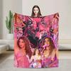 Warm Blanket Decorative Shakira Throw Blanket Singer Pop Flannel Bedspread For Living Room Street Trend Sofa Bed Cover