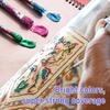 Colorful 14/26 Colors Stain Glass Paint Set with 6 Brushes, 1 Palette & 1 Sponge, Waterproof Permanent Glass Painting Kit