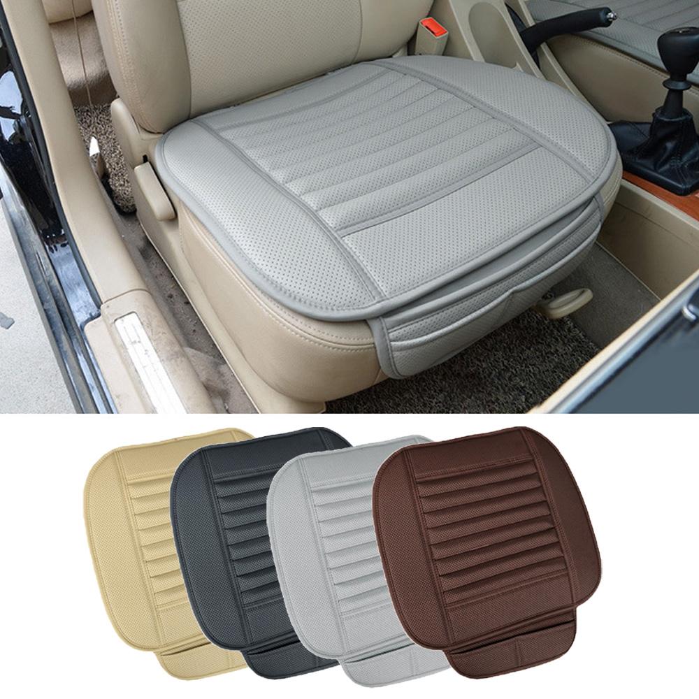 Car Front Seat Cover Breathable PU Leather Pad Mat Auto Chair Cushion-Universal#