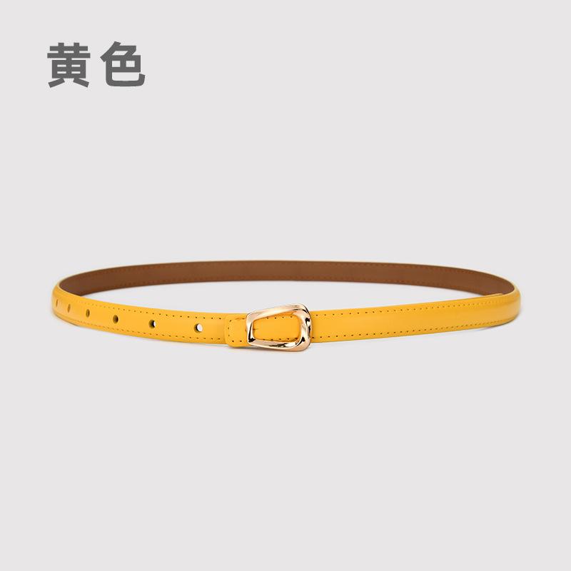 Leather Thin Belt Women'S Fashion Belt With Skirt Simple And Trendy Thin Belt Women'S Thin Belt