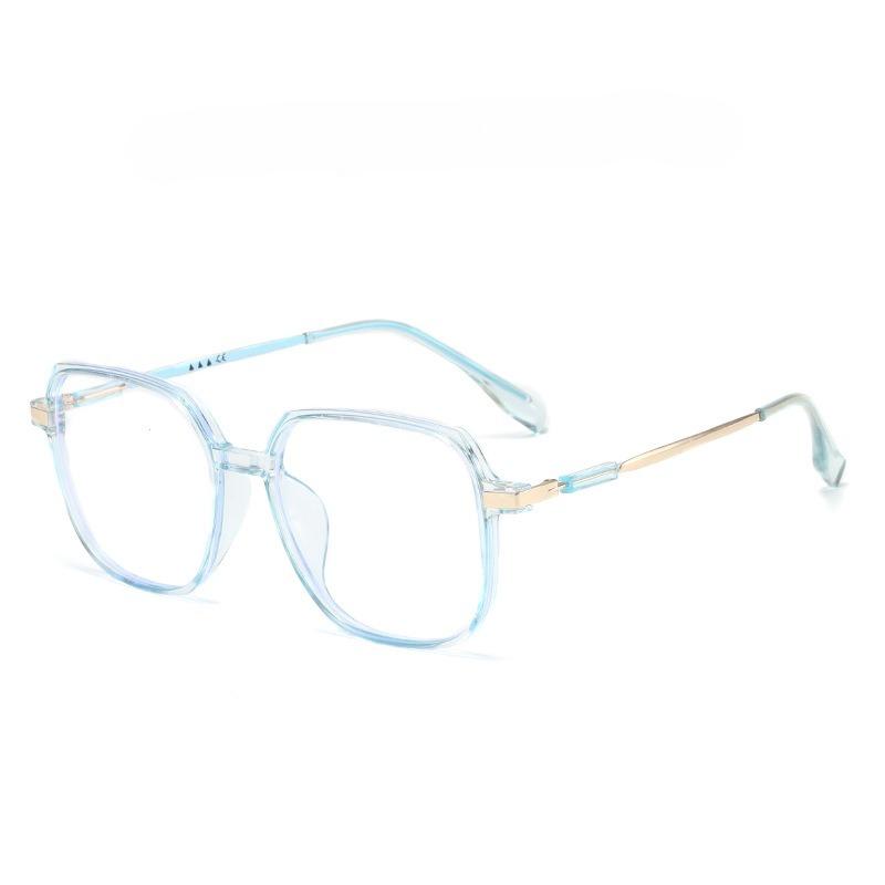Fashion Large Frame Myopia Glasses Men Women Blue Light Blocking Eyewear Anti Eyestrain Hd Vision Prescription Lens-1.25-2.25