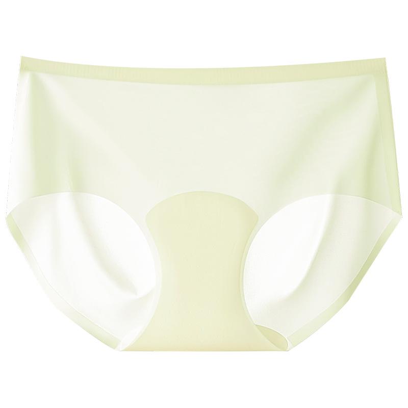 Ultra-thin Seamless Women's Silk Sport Yoga Briefs, Mid-Waist, Breathable, Butt-Lifting