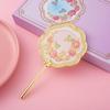3D Metal Cosmetic Mirror Butterfly Textured Cartoon Makeup Mirror Flower Makeup Mirror  Travel