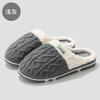 Home cotton slippers winter indoor household plush warm non-slip winter fluffy slippers winter
