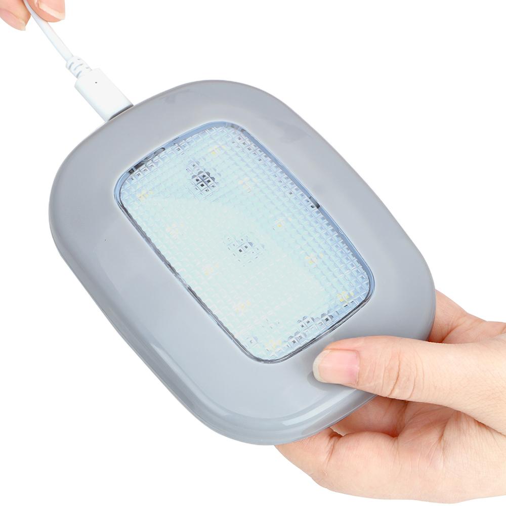 Universal Auto Interior Light White Magnet Dome Light Car Reading Light 10 LED Vehicle Roof Ceiling Lamp USB Charging