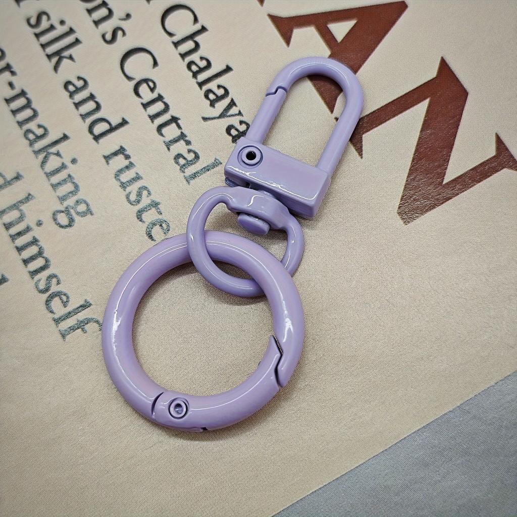 Handmade DIY Jewelry Making Keychain Hanging Ring Colorful Spring Buckle Candy Color Doll Bag Buckle Universal Buckle