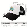 My Dog Is My Heart Paw Print Graphic Trucker Hat Polyester Breathable Casual Baseball Cap for Adults