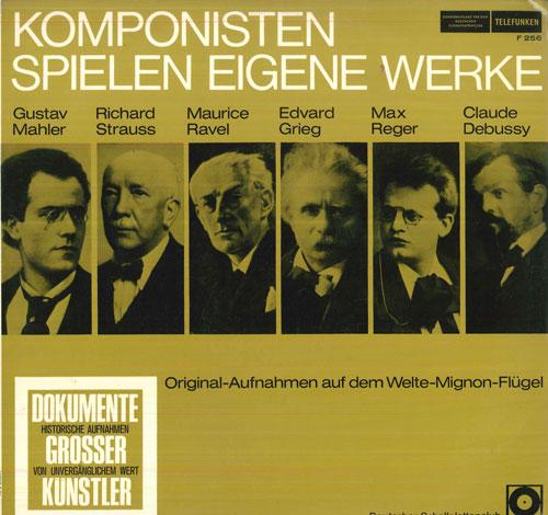LP Record GUSTAV MAHLER, RICHARD STRAUSS, MAU - Komponisten Spielen Eigene Werke /  F256 TELEFUNKEN Germany Classical Used