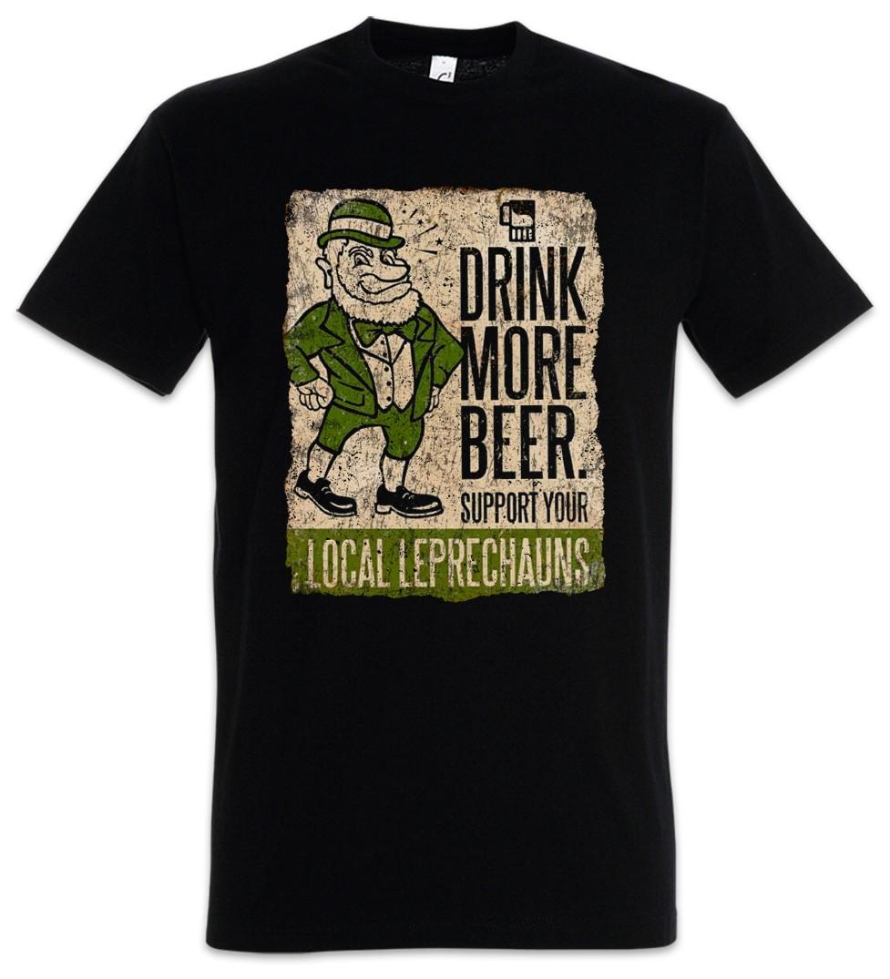 Drink More Ganshers Fun Mens T-Shirt Mens Womens Tees Top Leprechaun Biter Leprechauns Support Your S